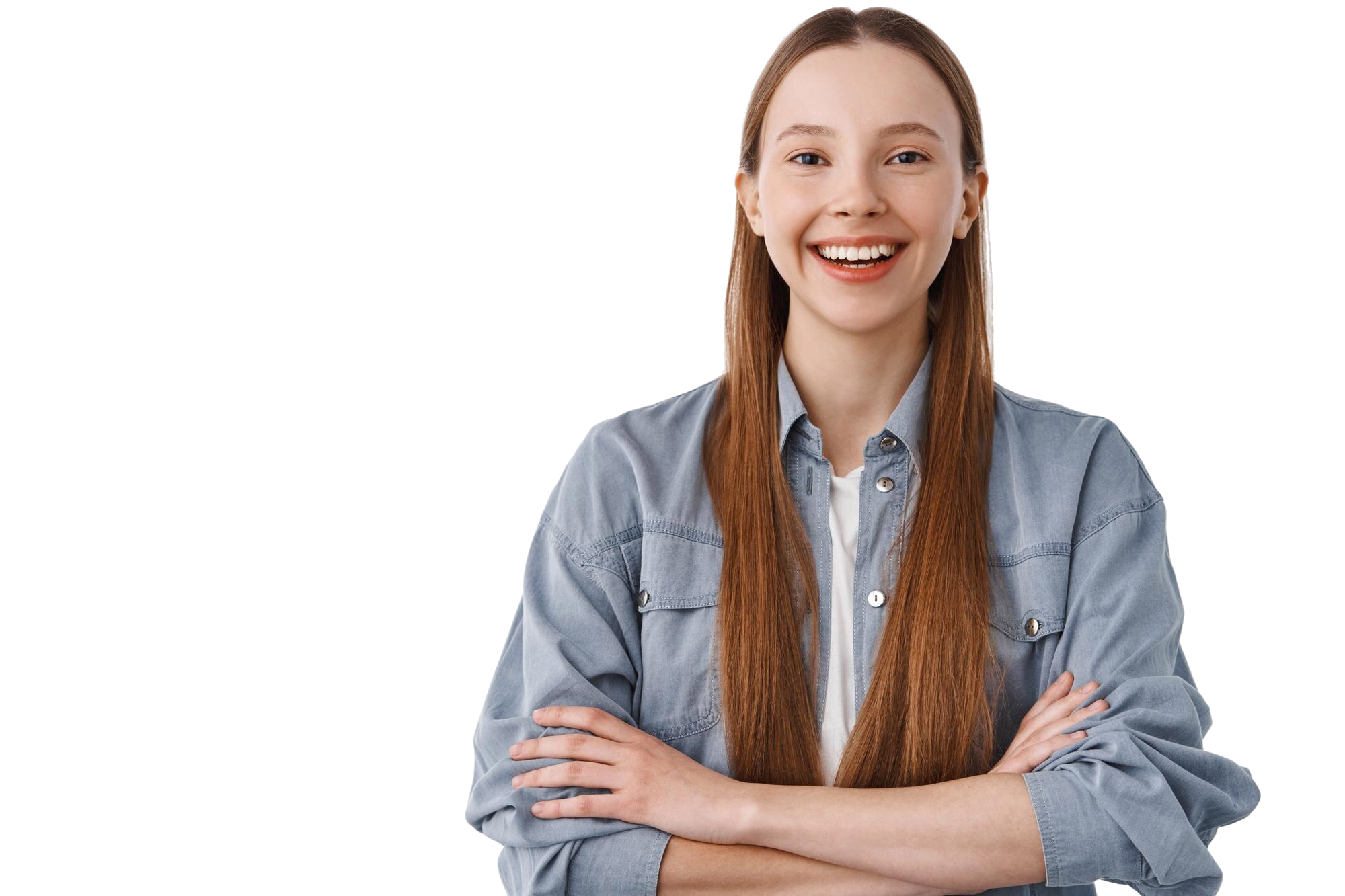 Smiling professional representing workforce support